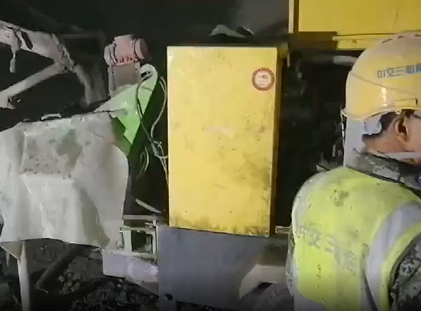 雙噴頭液壓濕噴機施工視頻