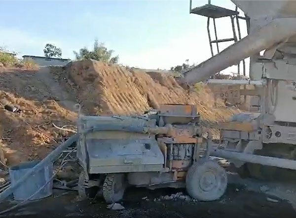 轉(zhuǎn)子活塞式混凝土濕噴機(jī)施工視頻