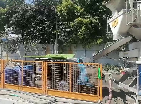 泵送式液壓濕噴機(jī)施工視頻